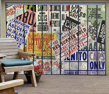 3D News Headlines 382 Garage Door Mural Wallpaper AJ Wallpaper 