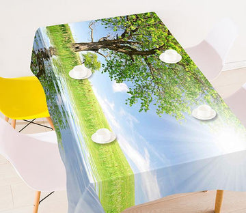 3D Lakeside Lawn Tree 299 Tablecloths Wallpaper AJ Wallpaper 