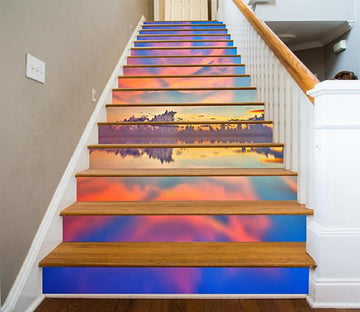 3D Pretty Sea Mirage 1580 Stair Risers Wallpaper AJ Wallpaper 