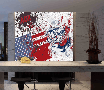 Graffiti American Flag Wallpaper AJ Wallpaper 2 