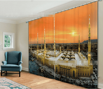 3D Palace Sunset 2188 Curtains Drapes Wallpaper AJ Wallpaper 