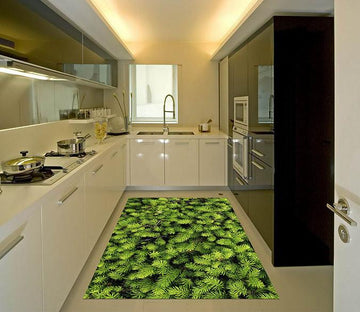 3D Coniferous Trees Kitchen Mat Floor Mural Wallpaper AJ Wallpaper 