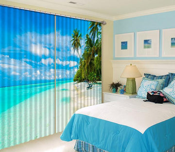 3D Beautiful Beach 527 Curtains Drapes Wallpaper AJ Wallpaper 