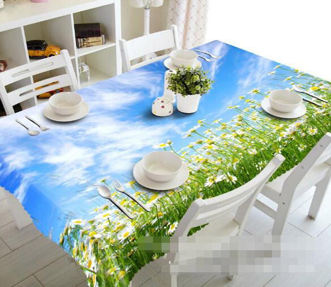 3D Lush Flowers 871 Tablecloths Wallpaper AJ Wallpaper 