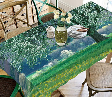 3D Grassland Flowers Tree 51 Tablecloths Wallpaper AJ Wallpaper 