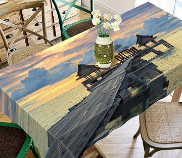 3D Sea Pavilions Corridor 630 Tablecloths Wallpaper AJ Wallpaper 