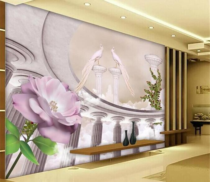 Two White Phoenixes Wallpaper AJ Wallpaper 