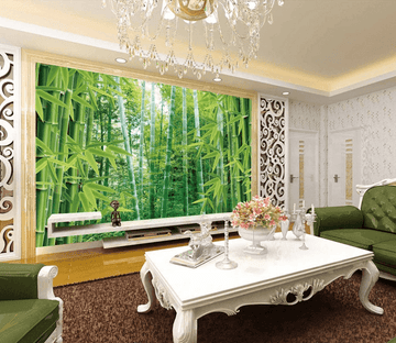 Lush Bamboo Forest Wallpaper AJ Wallpaper 