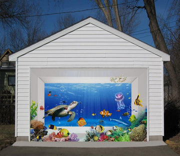 3D Color Ocean World 300 Garage Door Mural Wallpaper AJ Wallpaper 