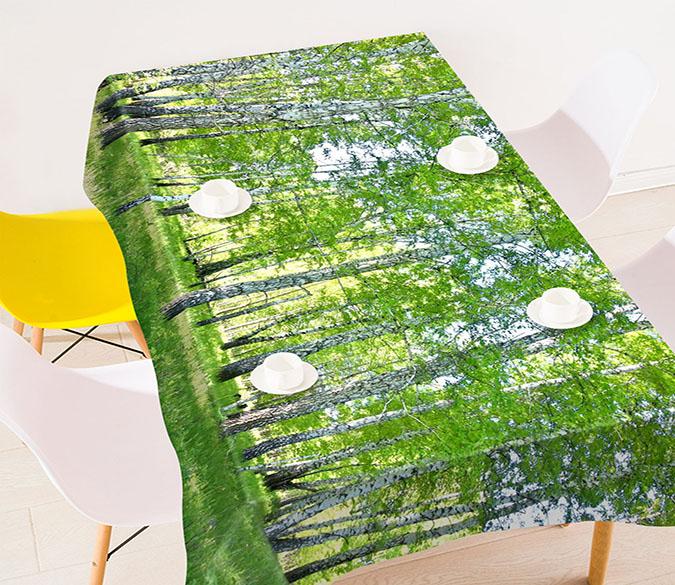 3D Forest Young Trees 82 Tablecloths Wallpaper AJ Wallpaper 