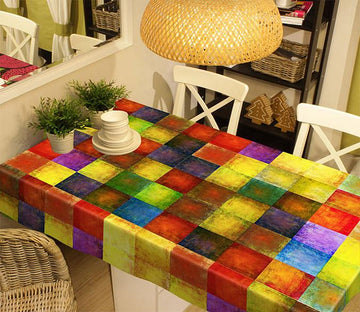 3D Color Squares 596 Tablecloths Wallpaper AJ Wallpaper 