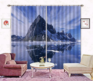 3D Seaside Mountains 211 Curtains Drapes Wallpaper AJ Wallpaper 