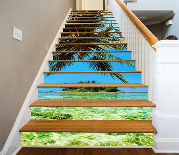 3D Sea Island 1188 Stair Risers Wallpaper AJ Wallpaper 