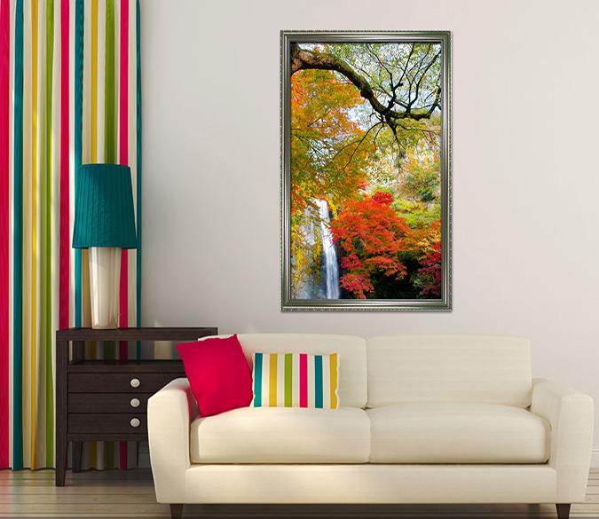 3D Lush Tree 132 Fake Framed Print Painting Wallpaper AJ Creativity Home 