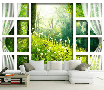 Window Forest Wallpaper AJ Wallpaper 