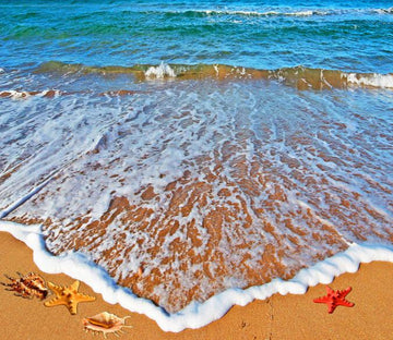 3D Beach Bubbles Floor Mural Wallpaper AJ Wallpaper 2 