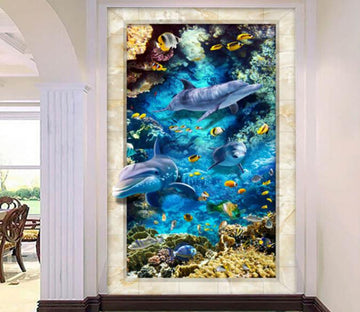 3D Coral Sea Floor Mural Wallpaper AJ Wallpaper 2 