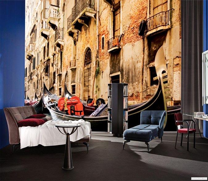 3D Boat Docked 688 Wallpaper AJ Wallpaper 