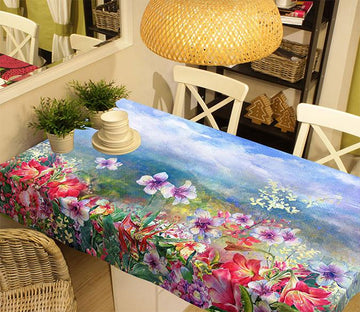 3D Flowers Painting 316 Tablecloths Wallpaper AJ Wallpaper 