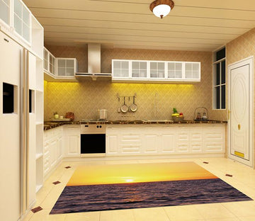 3D Vast Sea Sunset 070 Kitchen Mat Floor Mural Wallpaper AJ Wallpaper 