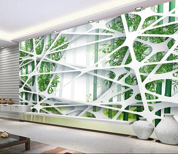 3D Cross Bamboo Forest 324 Wallpaper AJ Wallpaper 
