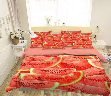 3D Watermelon Slices 261 Bed Pillowcases Quilt Wallpaper AJ Wallpaper 