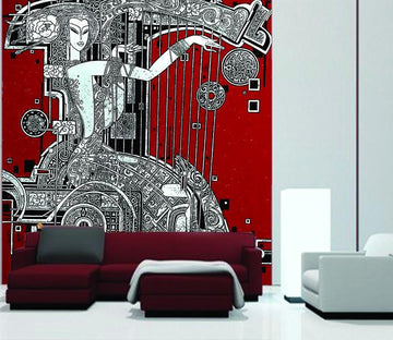 Girl Pattern Wallpaper AJ Wallpaper 