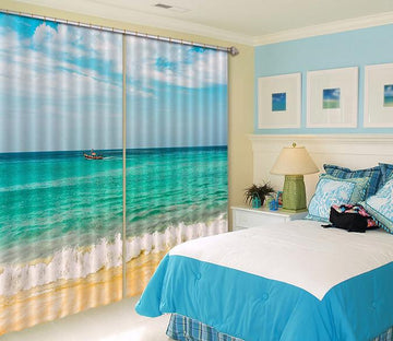 3D Sea Sightseeing 532 Curtains Drapes Wallpaper AJ Wallpaper 