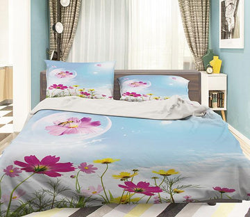 3D Flying Flowers 133 Bed Pillowcases Quilt Wallpaper AJ Wallpaper 