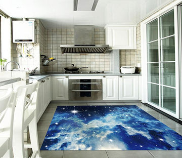 3D Shining Stars Sky Kitchen Mat Floor Mural Wallpaper AJ Wallpaper 