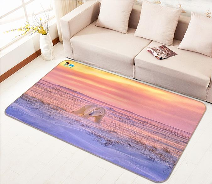 3D Snow Field Bear 264 Non Slip Rug Mat Mat AJ Creativity Home 