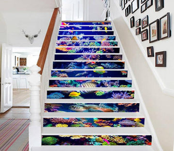 3D Colorful Ocean World 787 Stair Risers Wallpaper AJ Wallpaper 
