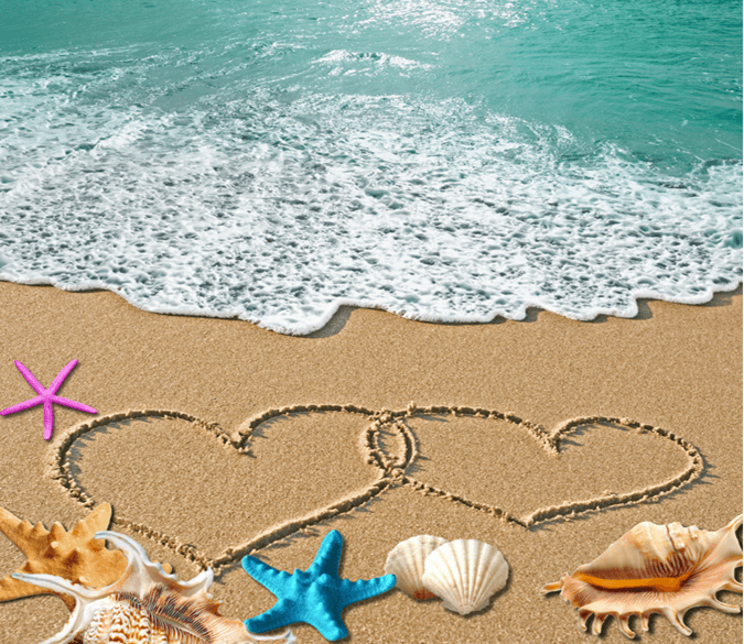 3D Romantic Sandy Beach Floor Mural Wallpaper AJ Wallpaper 2 