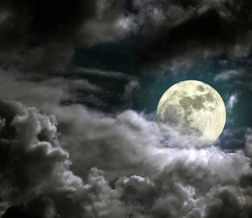 Cloudy Full Moon 1 Wallpaper AJ Wallpaper 