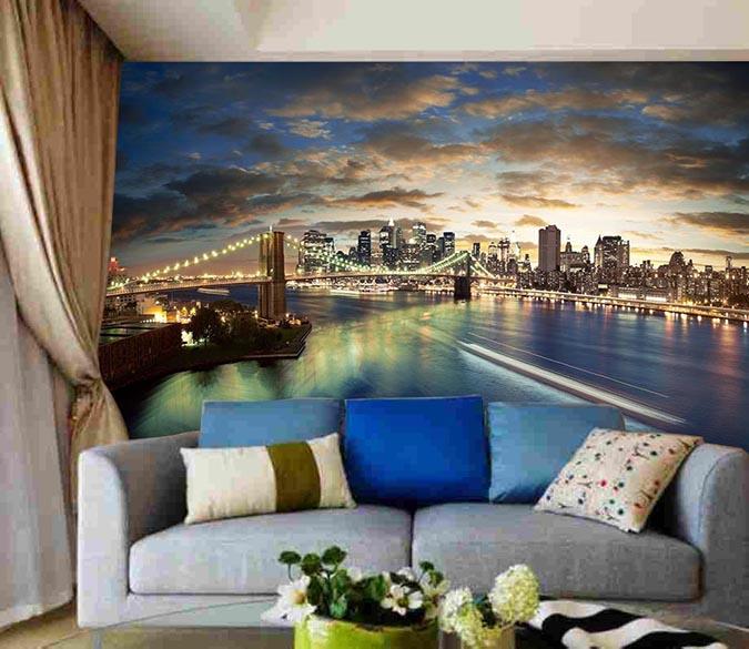 3D Bridge River 663 Wallpaper AJ Wallpaper 