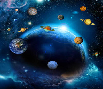 3D Colorful Universe Floor Mural Wallpaper AJ Wallpaper 2 