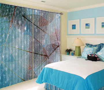 3D Leaves Veins 404 Curtains Drapes Wallpaper AJ Wallpaper 