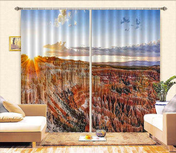 3D Stone Mountain Forest Curtains Drapes Wallpaper AJ Wallpaper 
