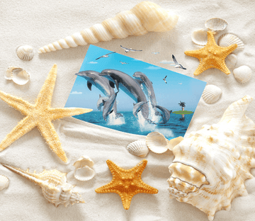 3D Beach Picture Floor Mural Wallpaper AJ Wallpaper 2 