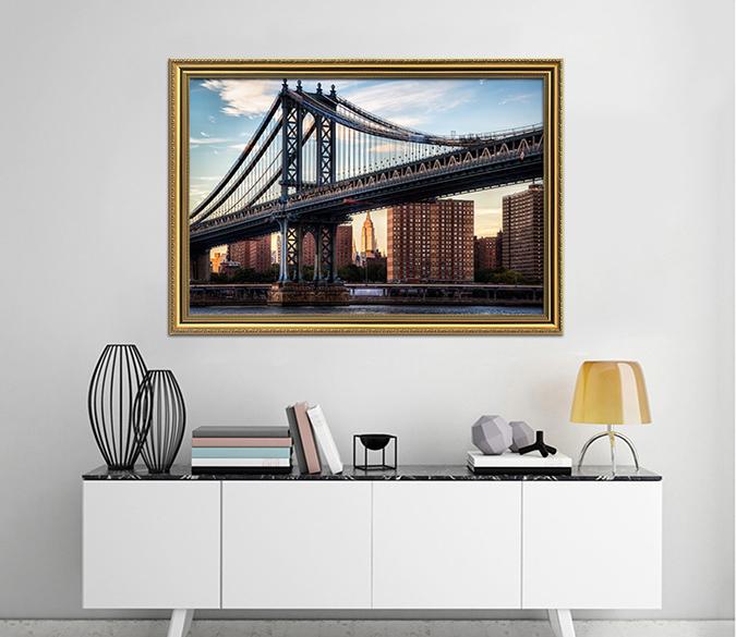 3D Tall Building 044 Fake Framed Print Painting Wallpaper AJ Creativity Home 