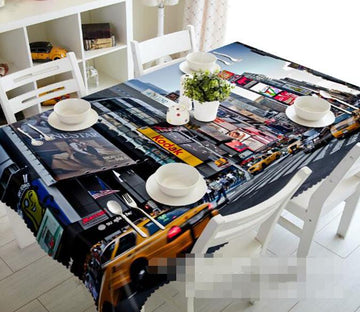 3D City Busy Street 1426 Tablecloths Wallpaper AJ Wallpaper 