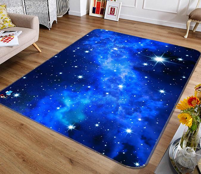 3D Shining Stars 150 Non Slip Rug Mat Mat AJ Creativity Home 