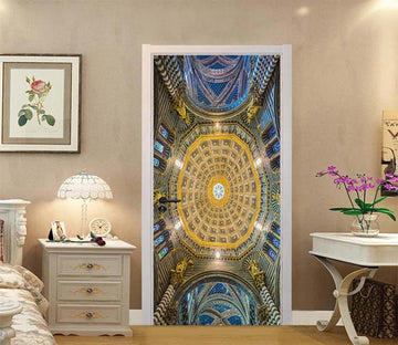 3D Beautiful Dome 57 Door Mural Wallpaper AJ Wallpaper 