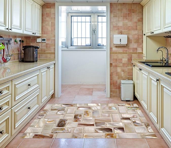 3D Shells Slices 167 Kitchen Mat Floor Mural Wallpaper AJ Wallpaper 
