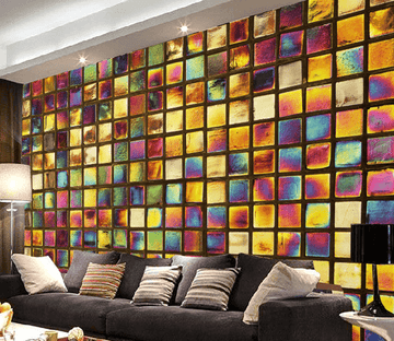 Colorful Squares Wallpaper AJ Wallpaper 