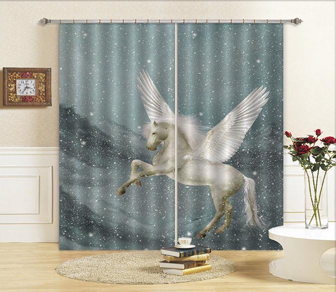 3D Horse Wings 676 Curtains Drapes Wallpaper AJ Wallpaper 