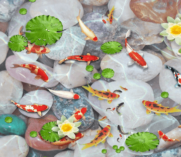 3D Crystal Clear Pond Floor Mural Wallpaper AJ Wallpaper 2 