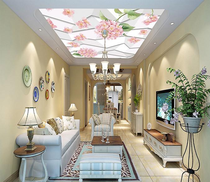 Polylines And Flowers Wallpaper AJ Wallpaper 