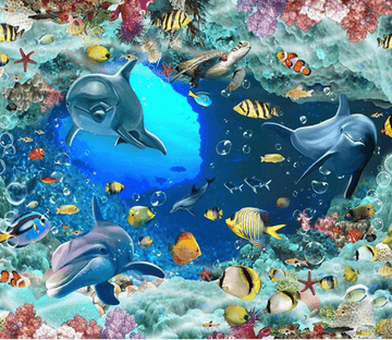 3D Mysterious Ocean Floor Mural Wallpaper AJ Wallpaper 2 
