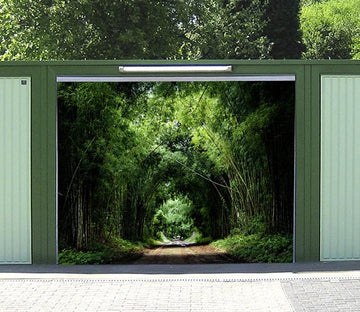 3D Bamboo Forest Road 132 Garage Door Mural Wallpaper AJ Wallpaper 